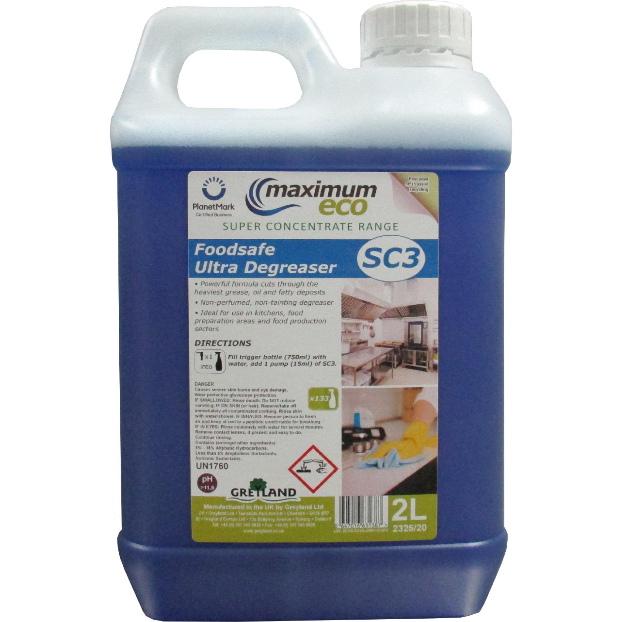 Super Concentrate Food safe Ultra Degreaser
