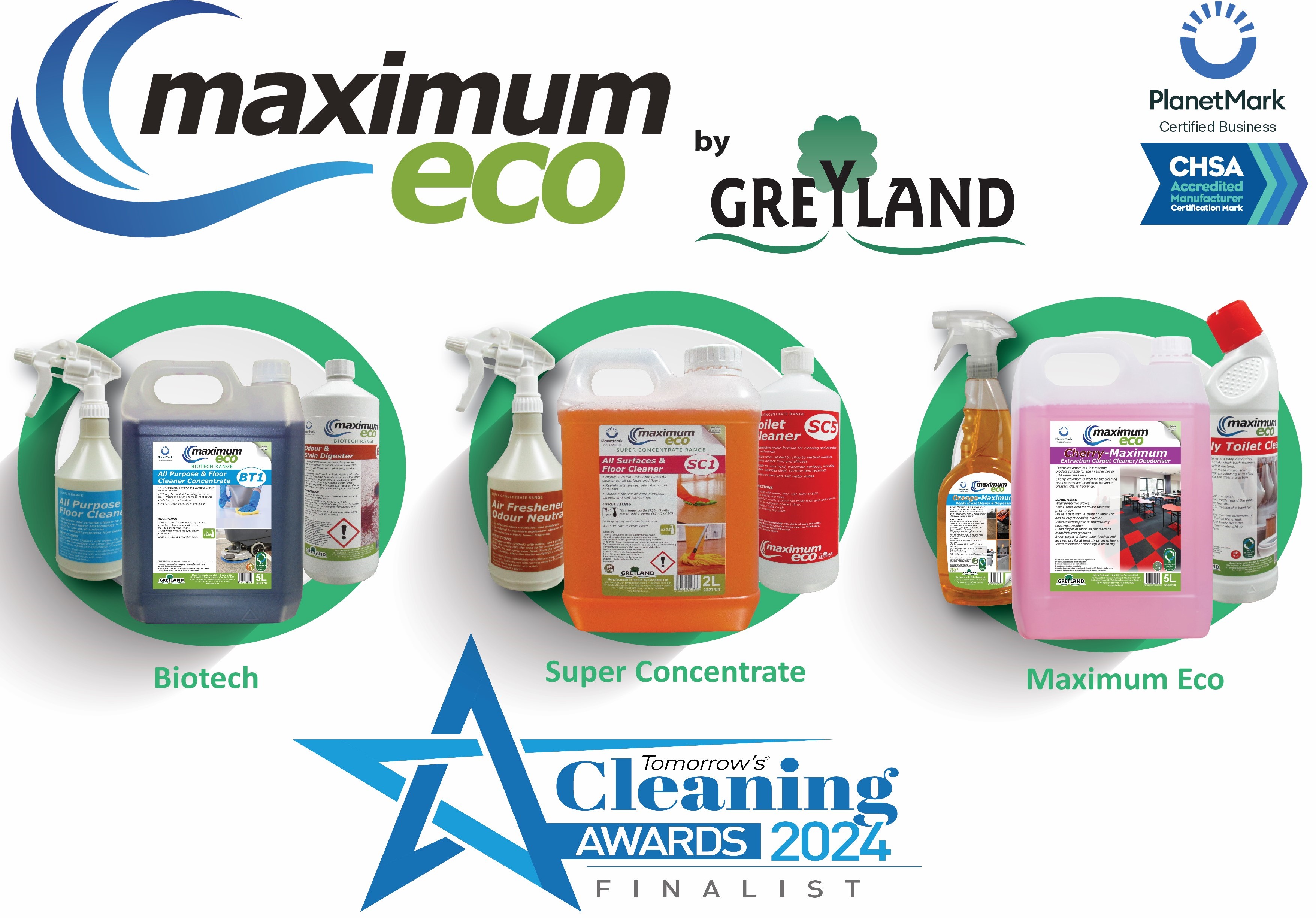 Greyland are Tomorrows Cleaning Awards 2024 Finalists! 