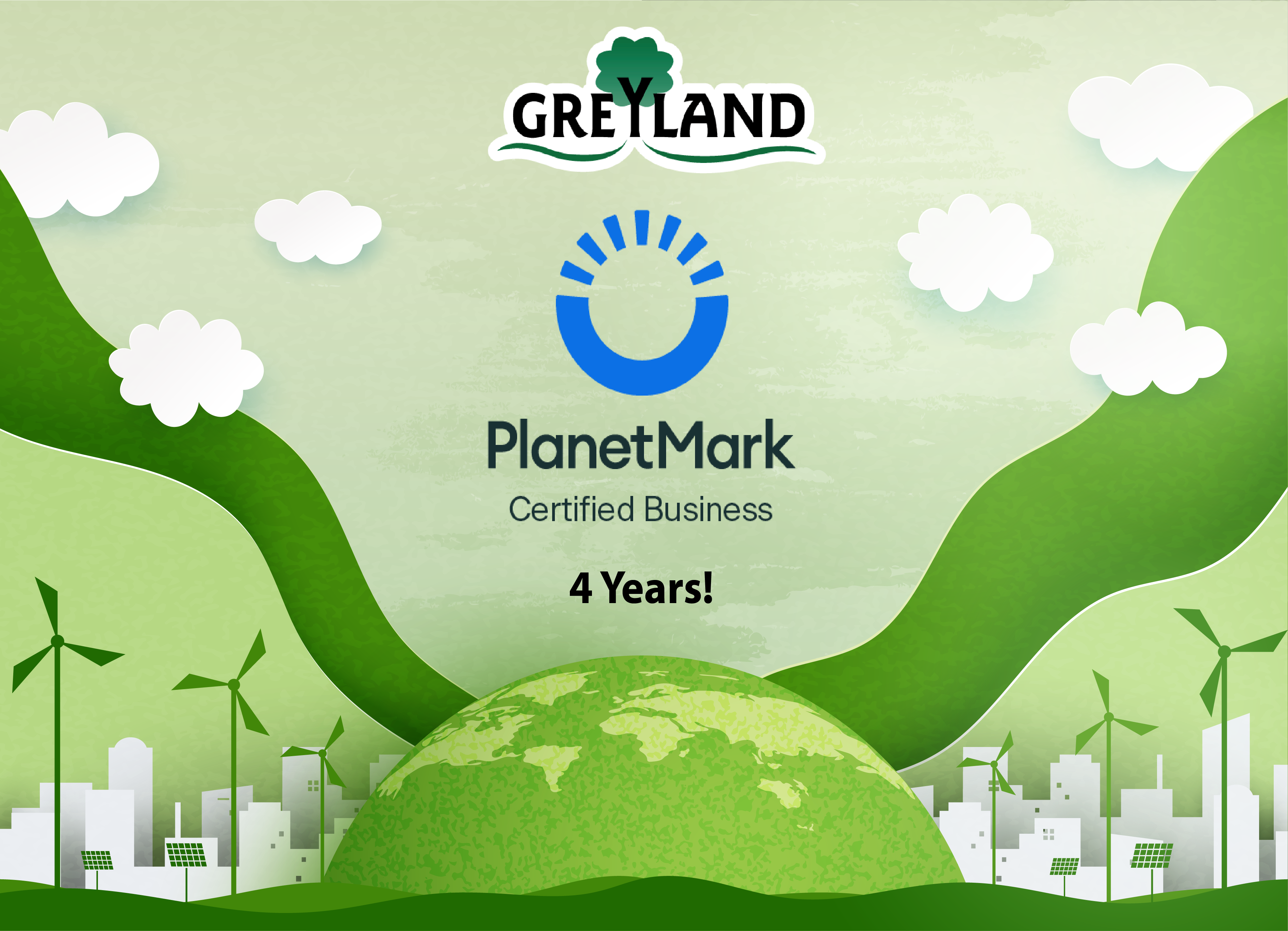 Planet Mark Certified for 4 years! 