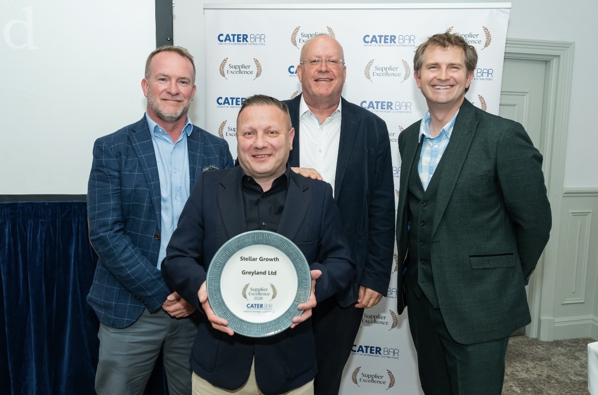Greyland Wins Stellar Growth Award at the Caterbar Awards 2026